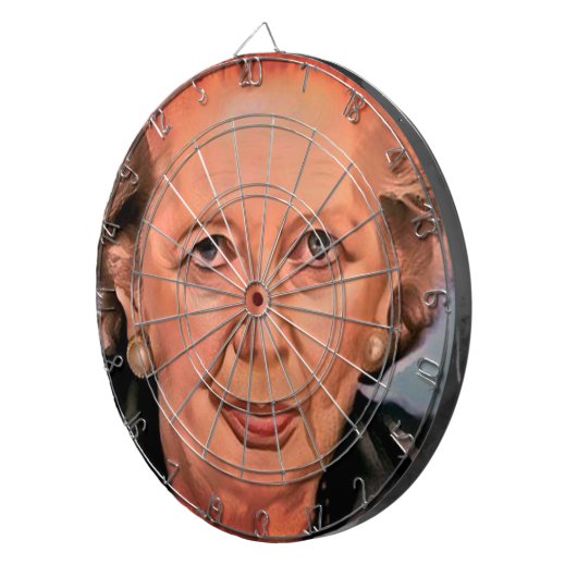 Margaret ThatcherDartboard Dartscheibe (Vorderseite rechts)