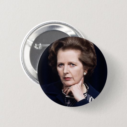 Margaret- Thatcherknopf-Abzeichen Button (Vorne & Hinten)