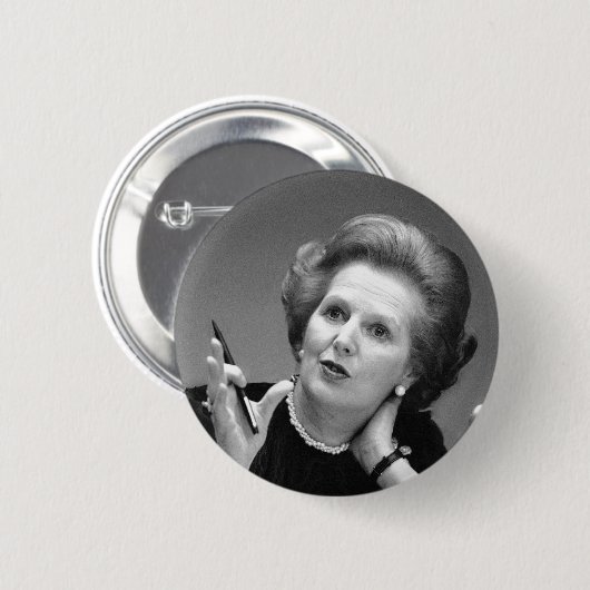 Margaret- Thatcherknopf-Abzeichen Button (Vorne & Hinten)