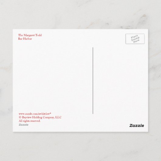 Margaret Todd Postkarte (Rückseite)