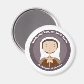Margaret von Cortona Magnet (Vorderseite/Rückseite)
