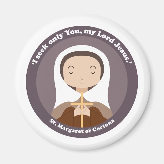 Margaret von Cortona Magnet (Vorne)