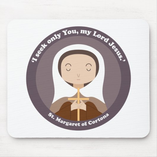 Margaret von Cortona Mousepad (Vorne)