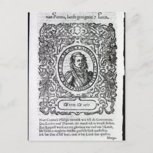 Margaret von Parma, Gouverneurin der Niederlande Postkarte