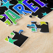 "MARGARET" Vorname, Spaß "GLÜCKLICHER GEBURTSTAG" Puzzle (Seite)