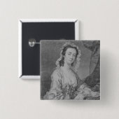 Margaret Woffington, graviert durch jr. Johns Button (Vorne & Hinten)