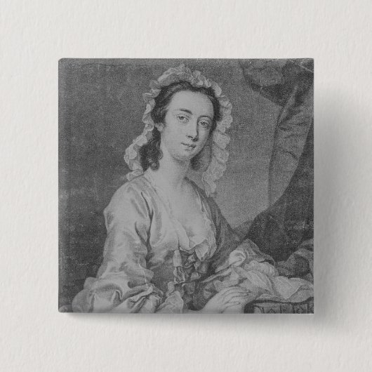 Margaret Woffington, graviert durch jr. Johns Button (Vorderseite)