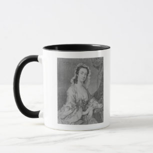 Margaret Woffington, graviert durch jr. Johns Tasse