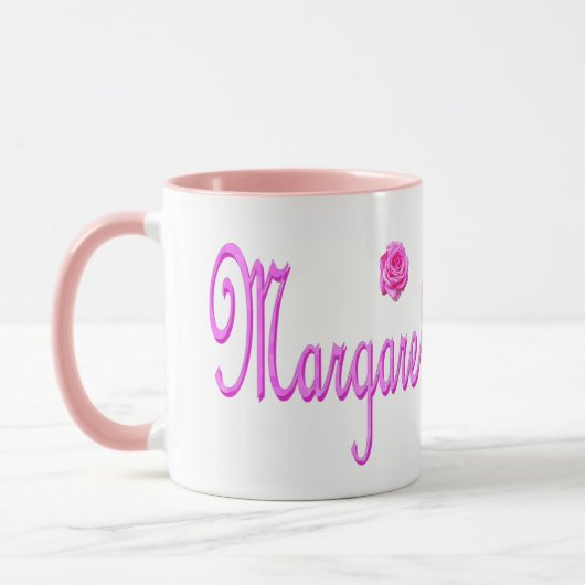 Margaretenname Rosa Logo, Tasse (Links)