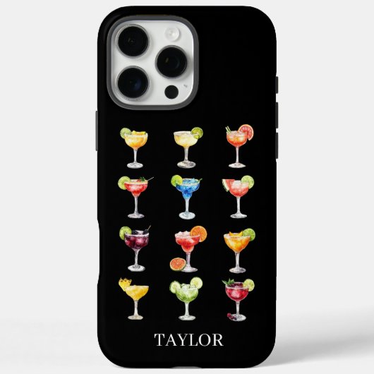 Margarita Anyone Monogrammiert Case-Mate iPhone Hülle (Rückseite)