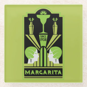 Margarita Art Deco Glasuntersetzer