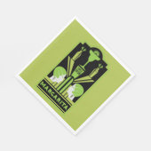 Margarita Art Deco Serviette (Ecke)