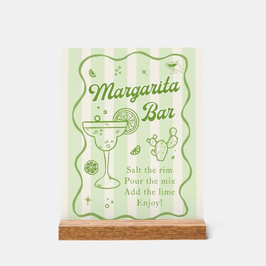 Margarita Bar Acrylschild (Vorderseite)