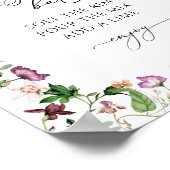 Margarita Bar floral Brautparty Poster (Ecke)