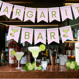 Margarita Bar Pink Wimpelkette