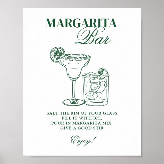 Margarita Bar Poster (Vorne)