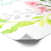 Margarita Bar Sign Brautparty Wüste Cactus Poster (Ecke)