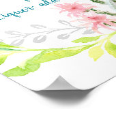 Margarita Bar Sign Brautparty Wüste Cactus Poster (Ecke)