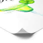 Margarita Bar Sign Poster (Ecke)