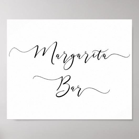 Margarita Bar Sign Poster (Vorne)