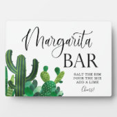 Margarita Bar wedding sign Tabletop Plaque Fotoplatte (Vorderseite)