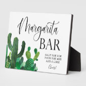 Margarita Bar wedding sign Tabletop Plaque Fotoplatte (Seite)