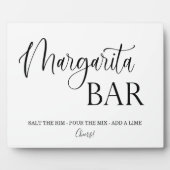 Margarita Bar wedding sign Tabletop Plaque Fotoplatte (Vorderseite)