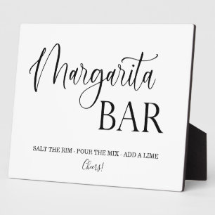 Margarita Bar wedding sign Tabletop Plaque Fotoplatte