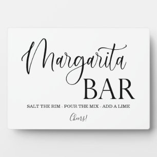 Margarita Bar wedding sign Tabletop Plaque Fotoplatte