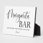Margarita Bar wedding sign Tabletop Plaque Fotoplatte (Seite)