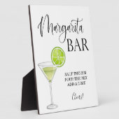 Margarita Bar wedding sign Tabletop Plaque Fotoplatte (Seite)