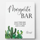 Margarita Bar wedding sign Tabletop Plaque Fotoplatte (Vorderseite)