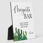 Margarita Bar wedding sign Tabletop Plaque Fotoplatte (Seite)