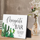 Margarita Bar wedding sign Tabletop Plaque Fotoplatte