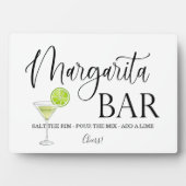 Margarita Bar wedding sign Tabletop Plaque Fotoplatte (Vorderseite)