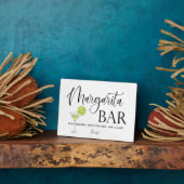 Margarita Bar wedding sign Tabletop Plaque Fotoplatte (Seite)