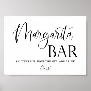 Margarita Bar wedding sign Tabletop Plaque  Poster