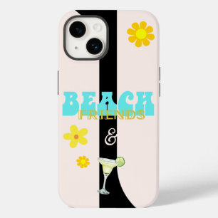 Margarita Beach Freunde Retro-Blumenmuster Case-Mate iPhone 14 Hülle