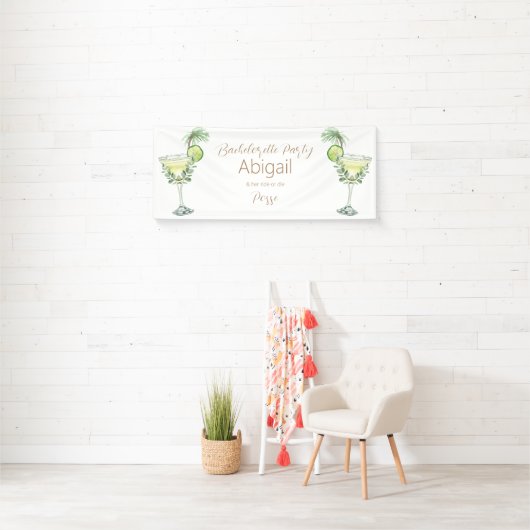 Margarita Beach Ride oder Die Posse Bachelorette Banner (Insitu)