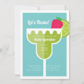 Margarita Birthday Party Einladung (Vorderseite)