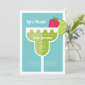 Margarita Birthday Party Einladung (Stehend Vorderseite)