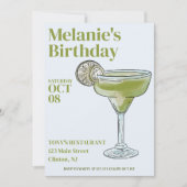 Margarita Birthday Party Einladung (Vorderseite)