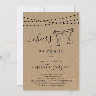 Margarita Birthday Party - jedes Alter Einladung