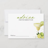 Margarita Brautparty Beratung für die Bride Card Einladung (Vorderseite)