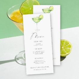 Margarita Brautparty Menü Menükarte