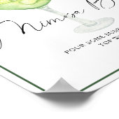 Margarita Brautparty Mimioza Bar Poster (Ecke)