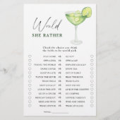 Margarita Brautparty Möchten Sie lieber spielen (Vorderseite)