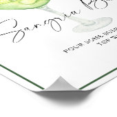 Margarita Brautparty sangria Bar Poster (Ecke)