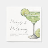 Margarita-Brautparty Serviette (Vorderseite)