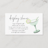 Margarita Cocktail Bridal Display Dusche Begleitkarte (Vorderseite)